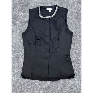 3.1 Phillip Lim for Target Black Sleeveless Top‎ Jeweled Neckline Size S